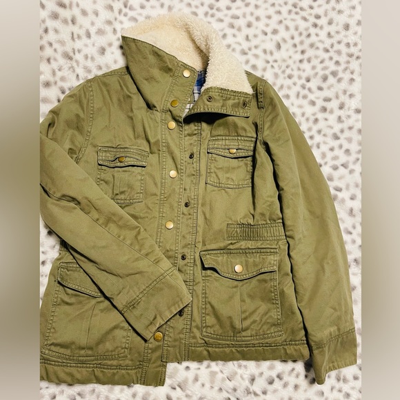 OLD NAVY‎ Faux-Fur Lined Utility Jacket/Coat - Picture 6 of 6